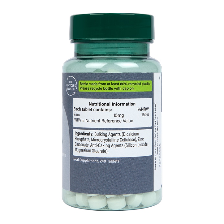 Holland & Barrett Zinc 15mg 240 Tablets